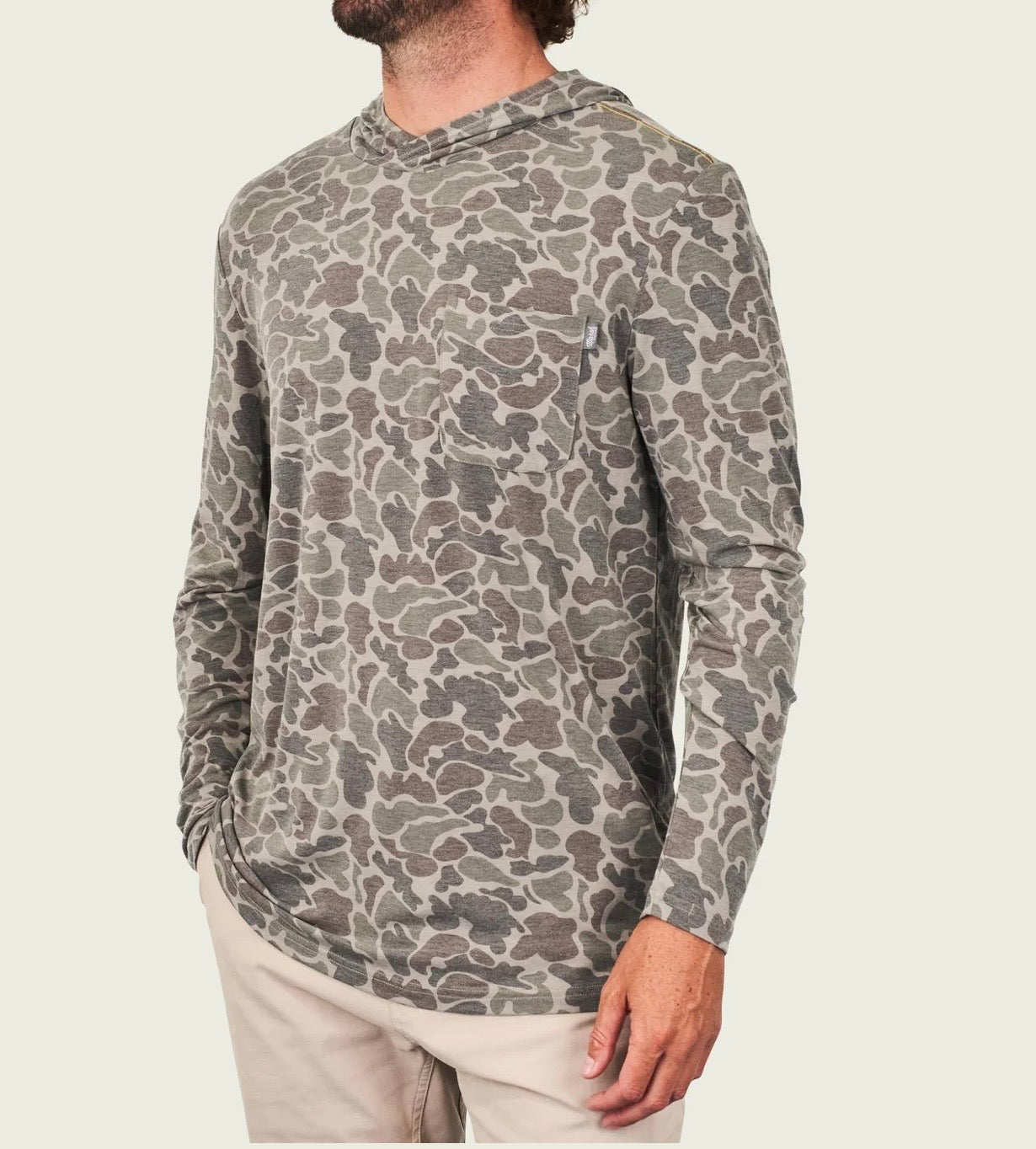 Marsh Wear Men’s Buxton Hagood Tech Hoodie - Dark Green Mallard Camo