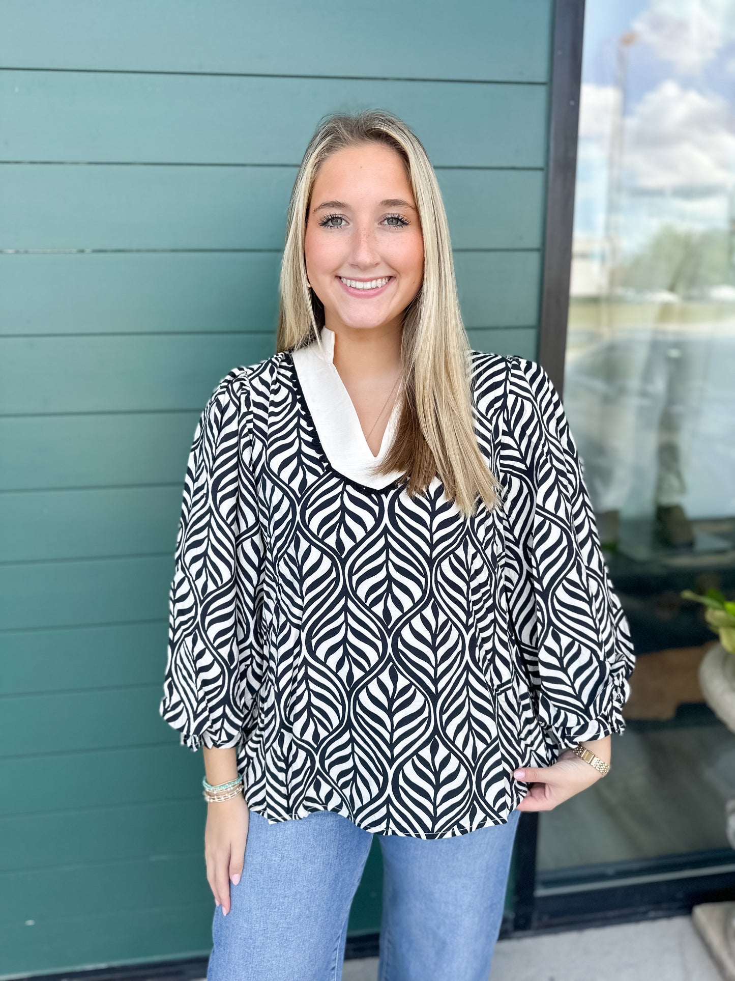 Hillary Printed Top