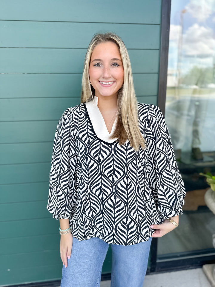 Hillary Printed Top