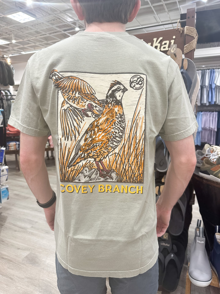CB Men’s Quail Postcard S/S Pocket T-Shirt - Sandstone