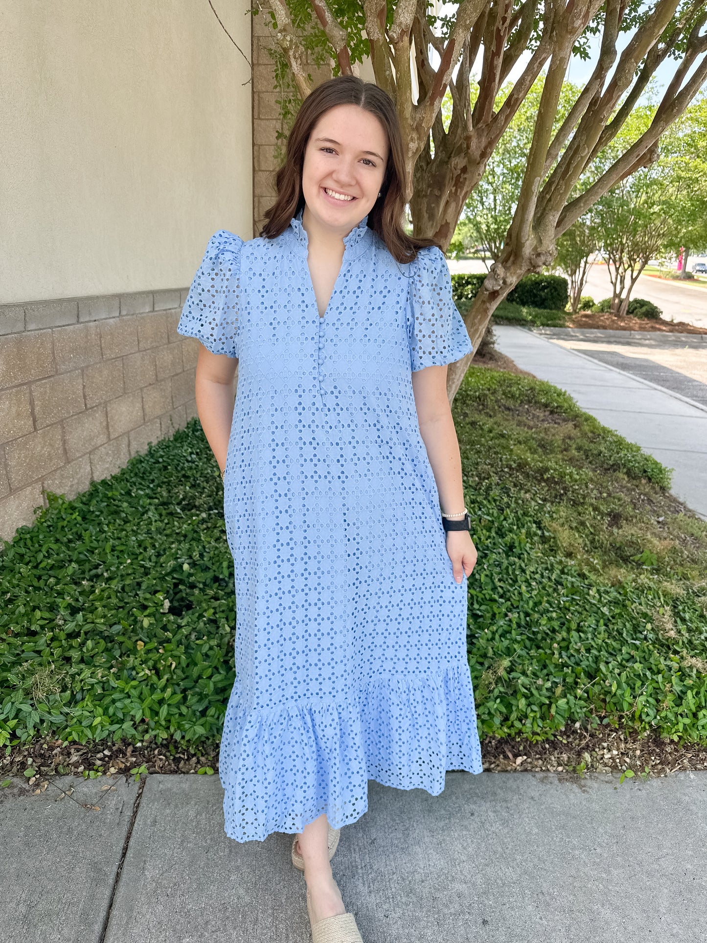 Elise Eyelet Maxi Dress