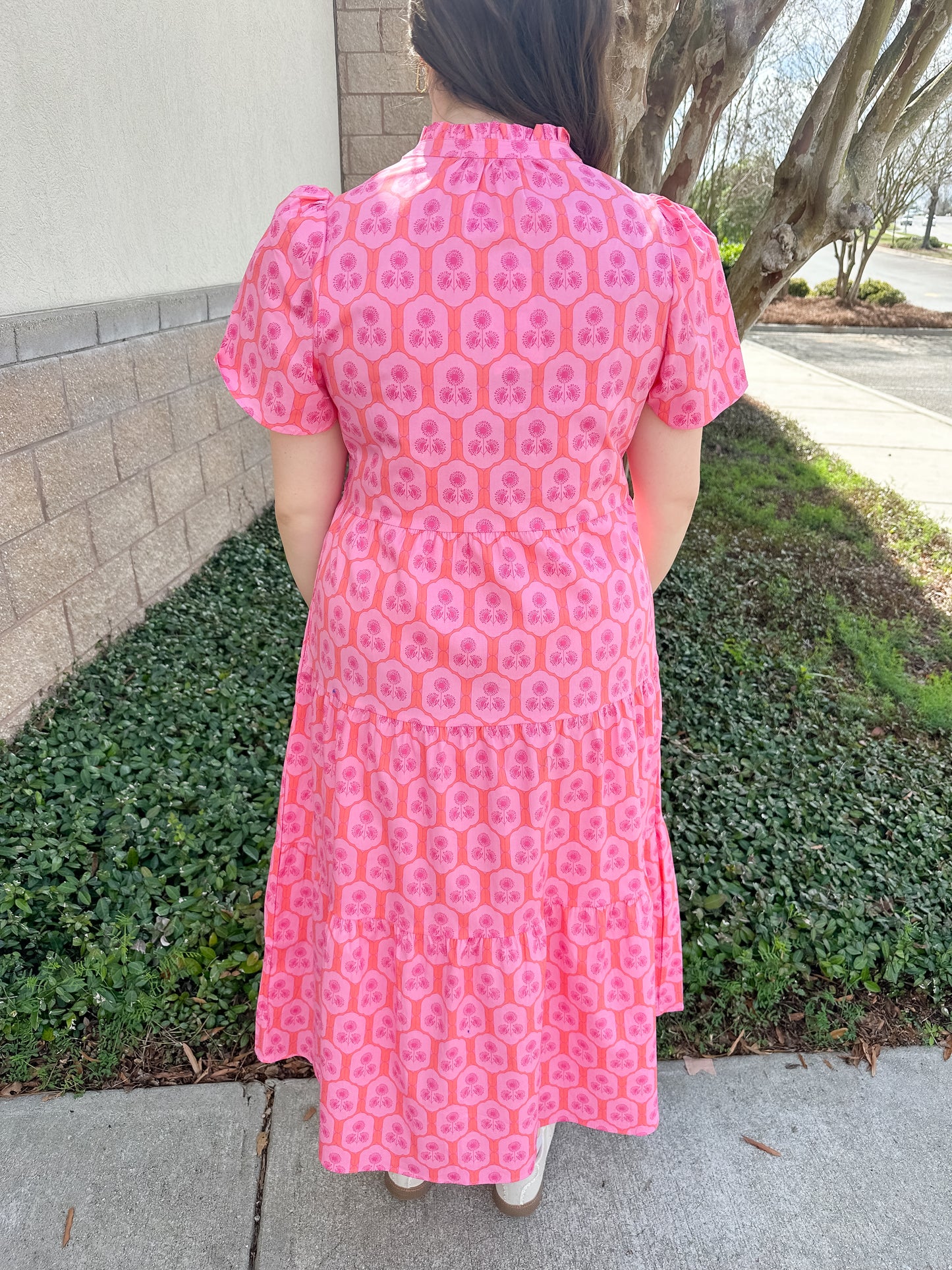 Ivy Dress - Rosette Charm Pink