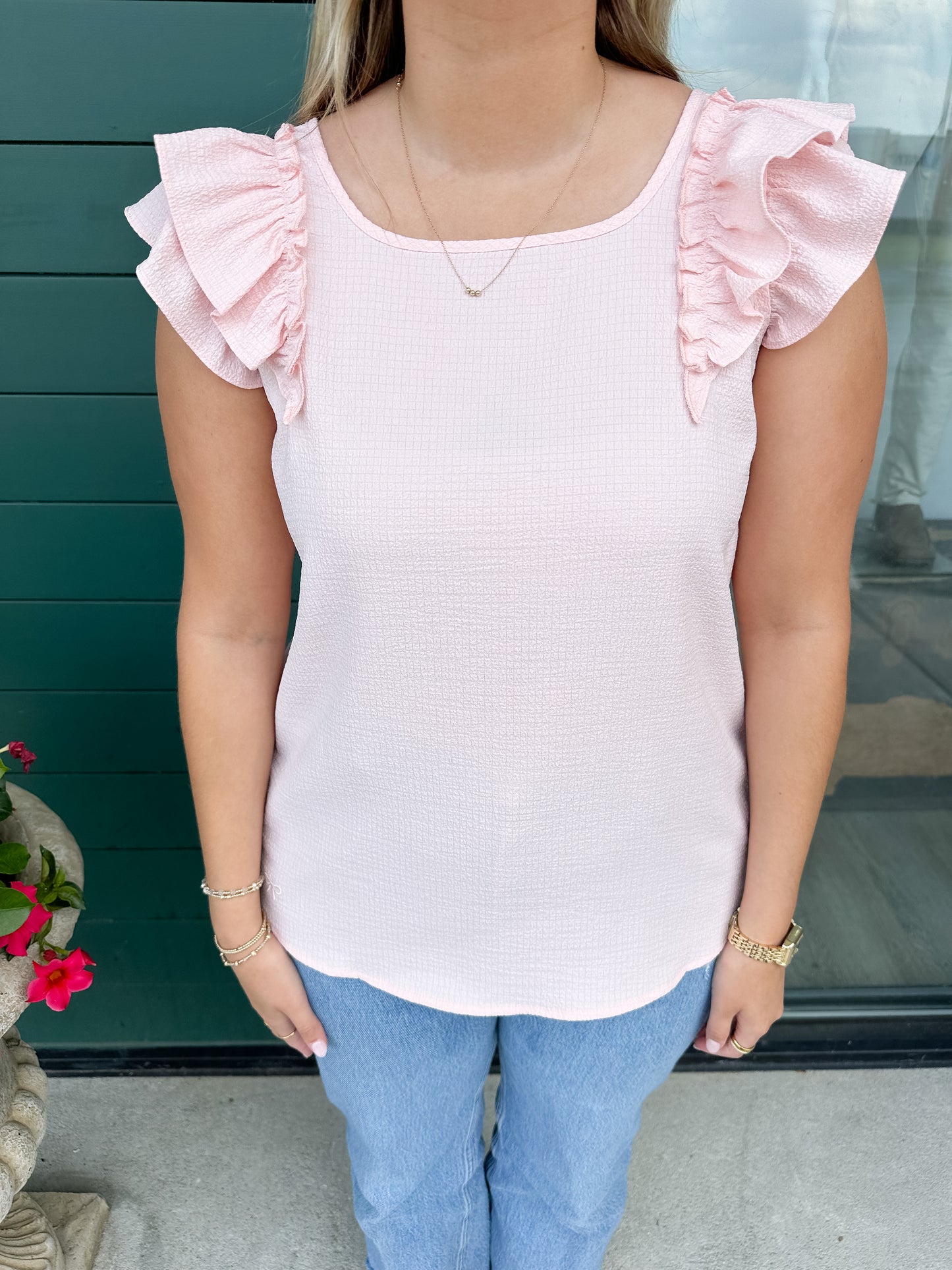 Camille Bow Top - Pink