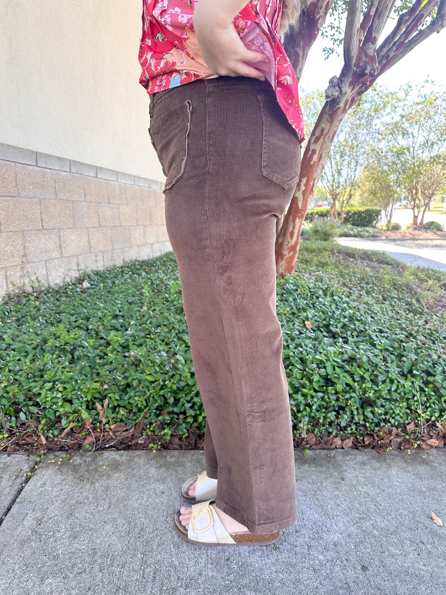 Abby Corduroy Pants - Brown