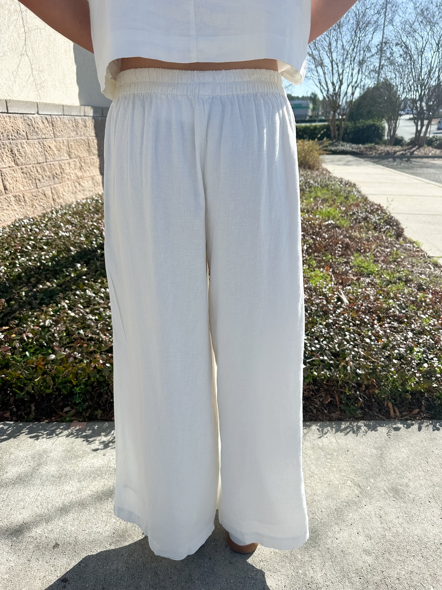 Scout Linen Pant - White