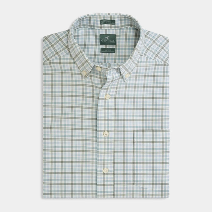 Genteal F26 Eaton Performance Sport Shirt - Green Granite