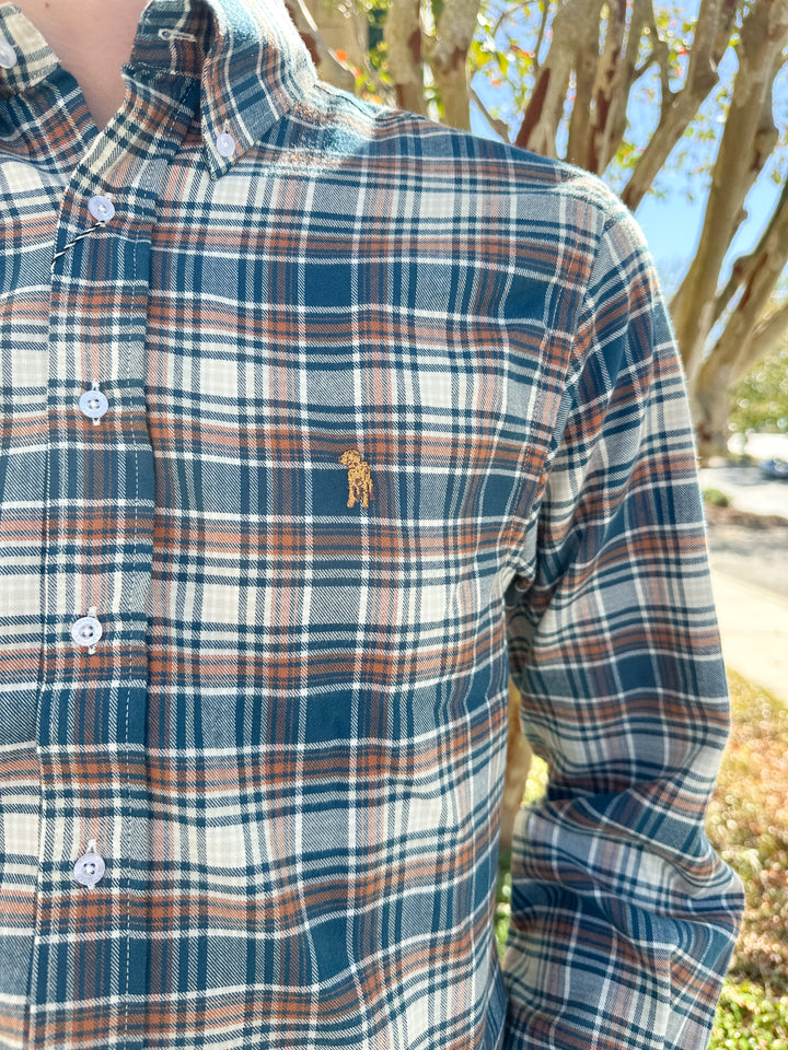 S. Casanova F25 Marcus Plaid Button Down