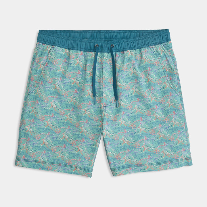 Genteal S26 Marina Performance Swim Shorts - Teal Shoreline Catch