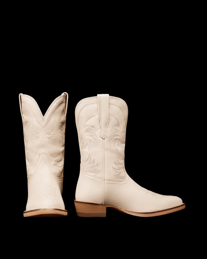 Tecovas Kid The Annie Cowgirl Boot - Bone Cowhide
