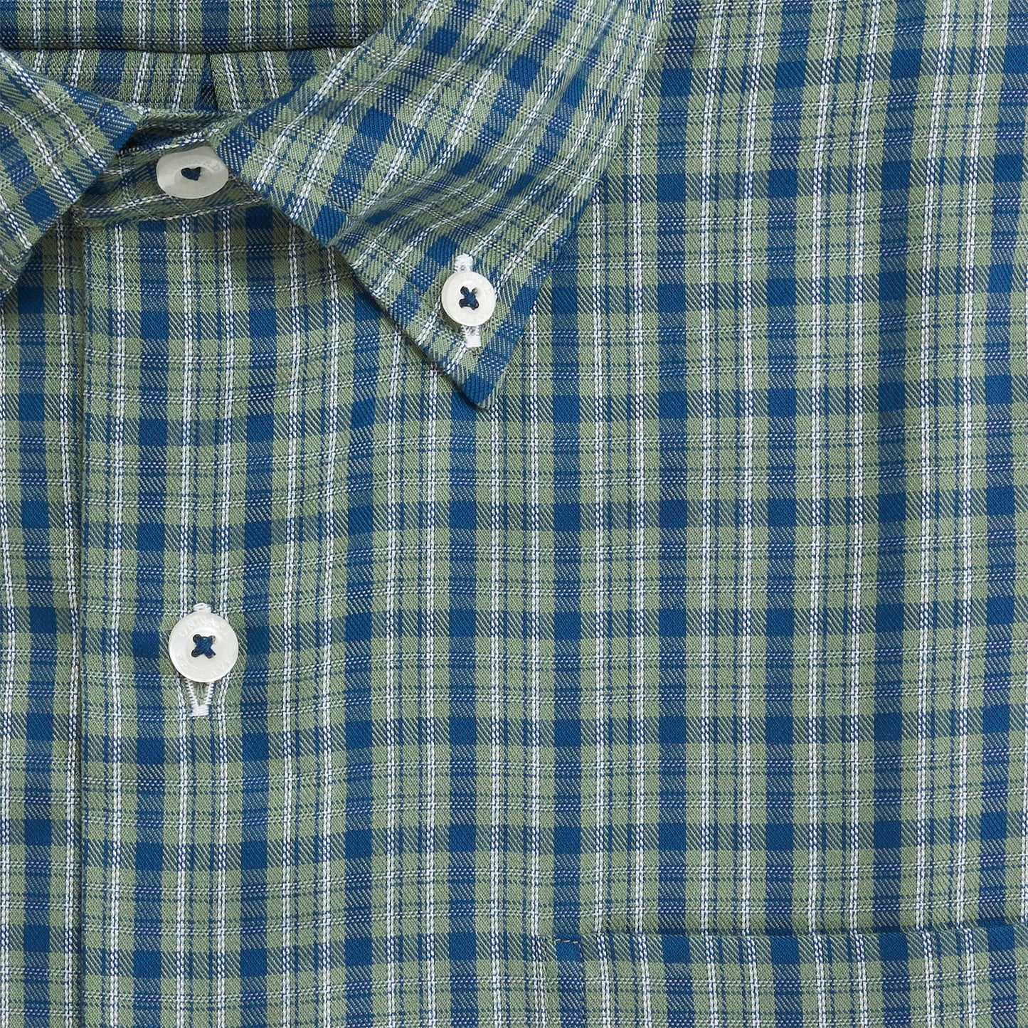 Onward Reserve Lockwood Tailored Fit Brushed Performance Twill Button Down - Hedge