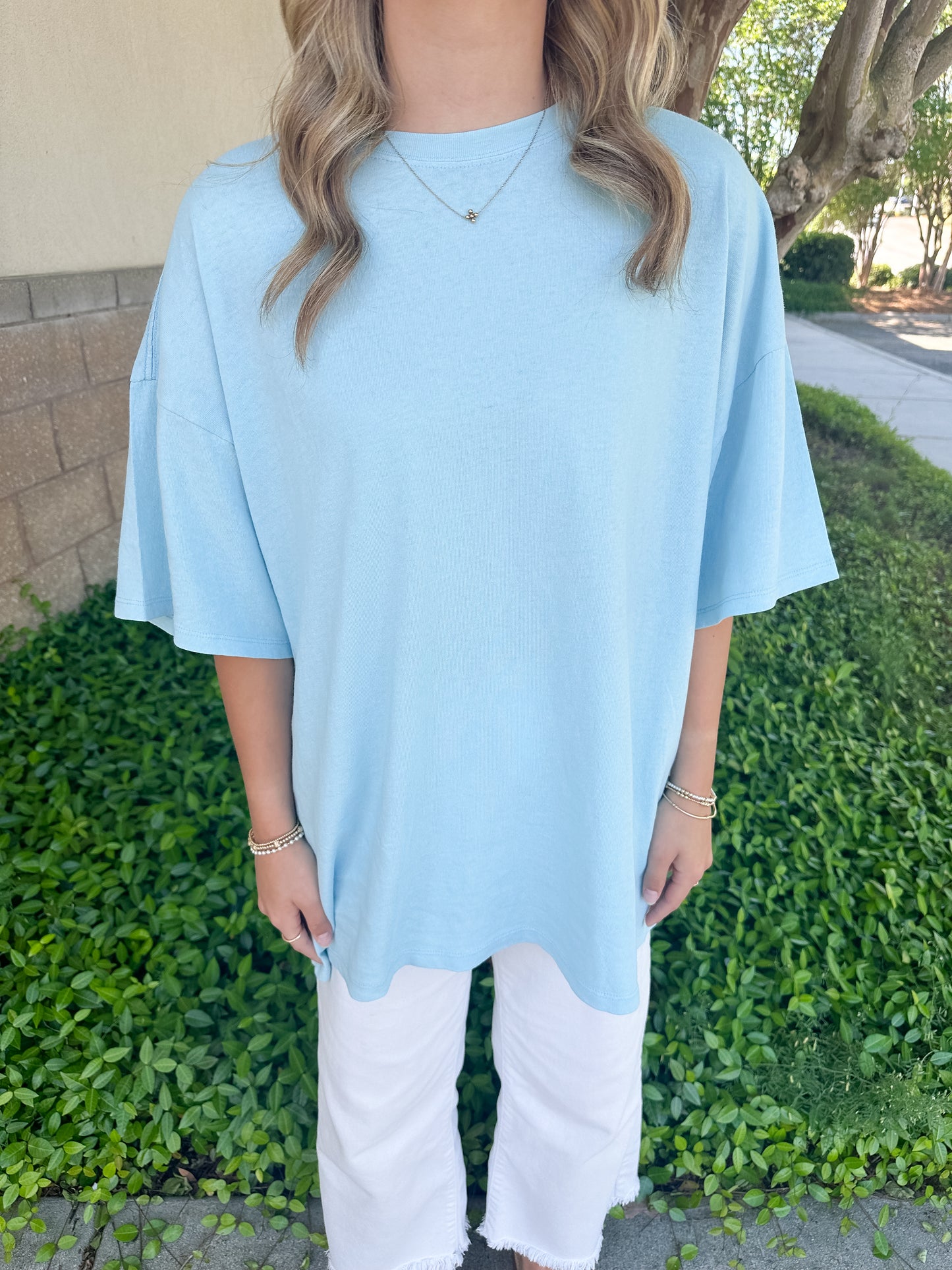 Hana Basic Tee - Blue