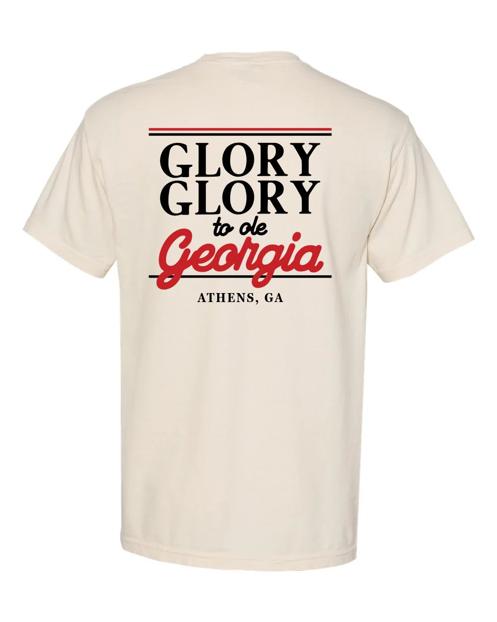 CB UGA Glory, Glory S/S Pocket T-Shirt - Ivory