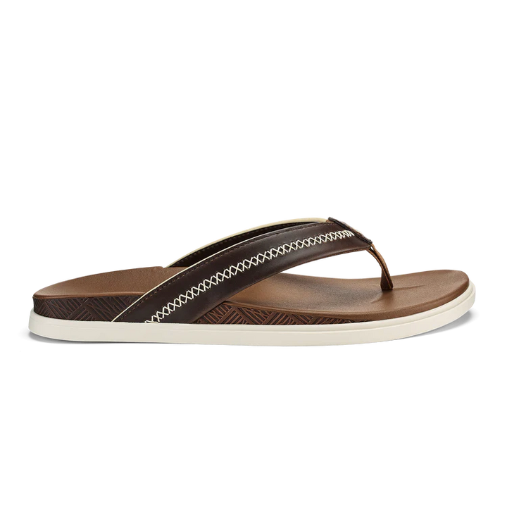 OluKai Mens Shoreline Leather Sandal - Toffee|Tofee