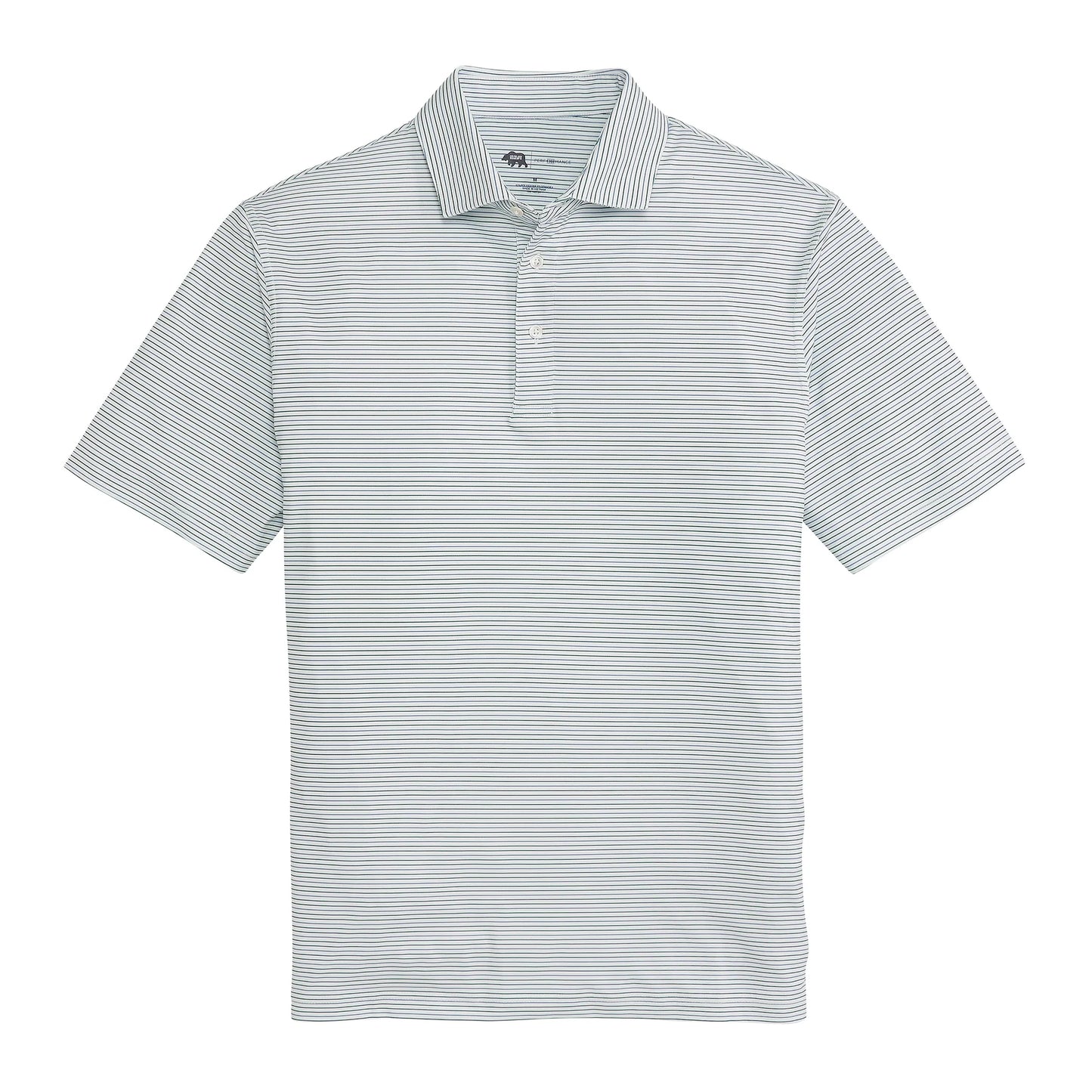 Onward Reserve Driver Stripe Performance Polo - Mallard Green