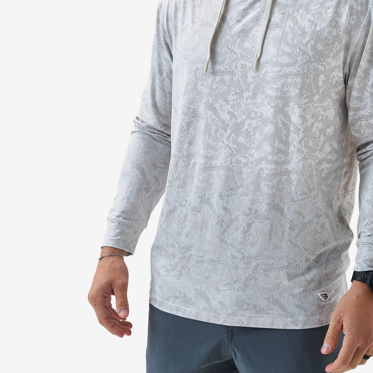 Burlebo Men’s S26 Performance Hoodie - Digi Camo - Ivory
