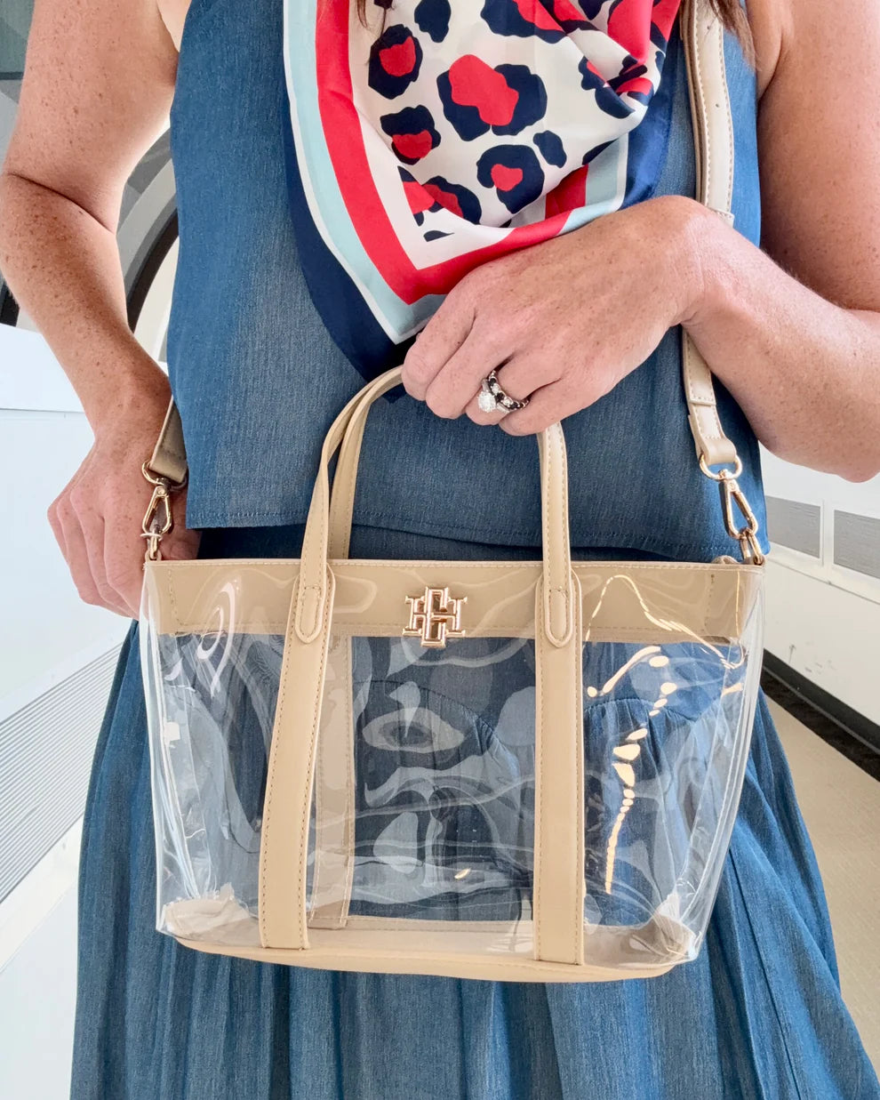 CH Molly Clear Tote- Nude