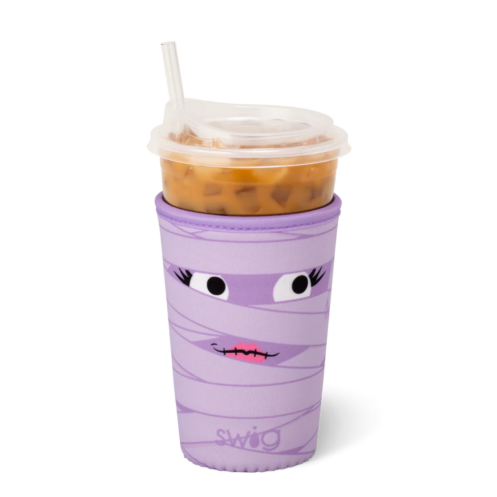 Swig Medium Iced Cup Coolie - Boo Crew Mummy