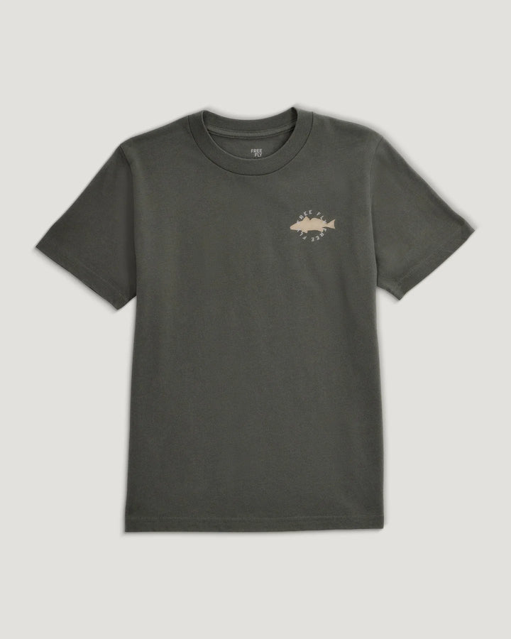 Free Fly Youth Target Species S/S T-Shirt - Dark Forest