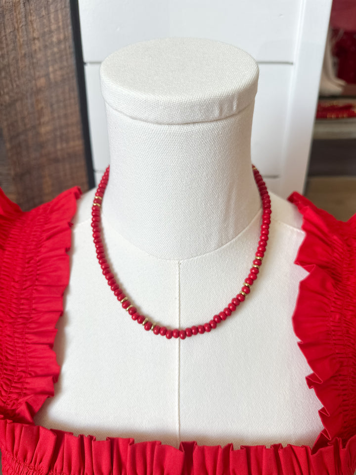 Rigby Small Necklace - Red