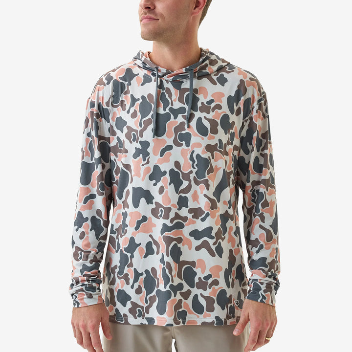 Burlebo Men’s Performance Hoodie - Vintage Camo
