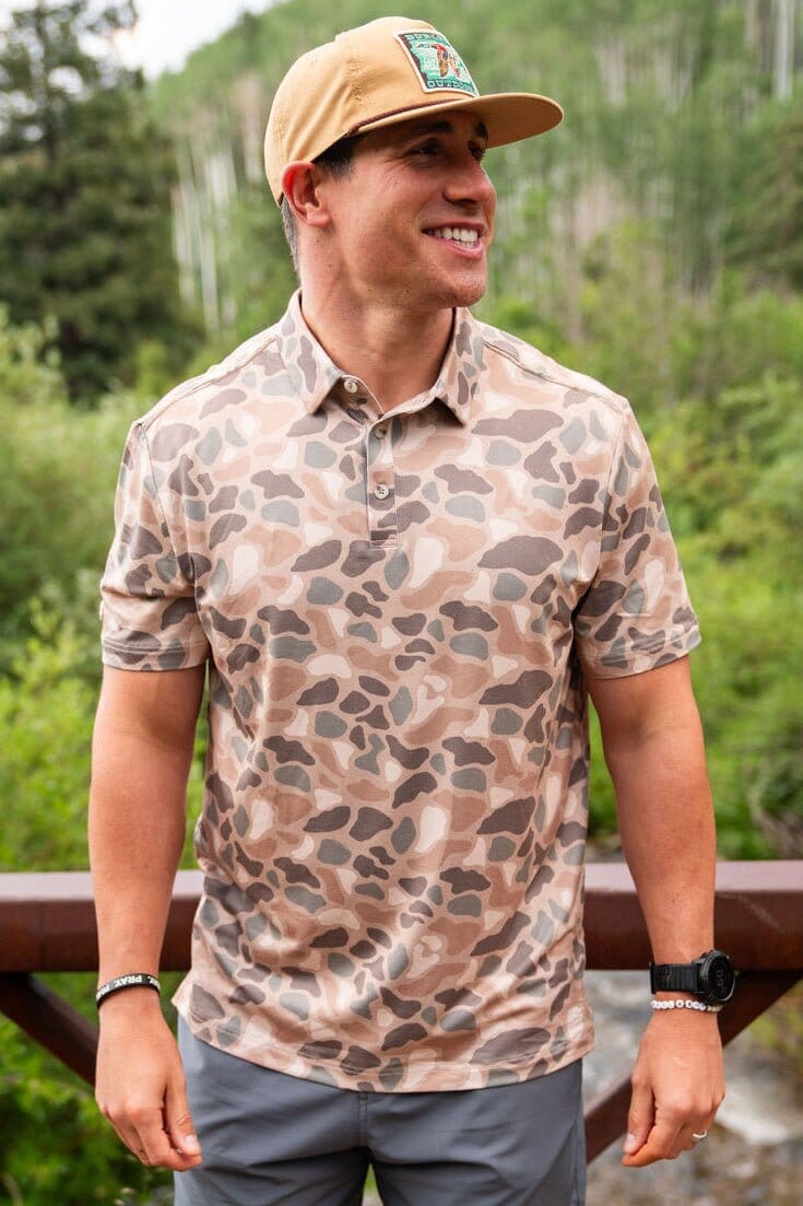 Men’s Burlebo Performance Polo - Pintail Camo