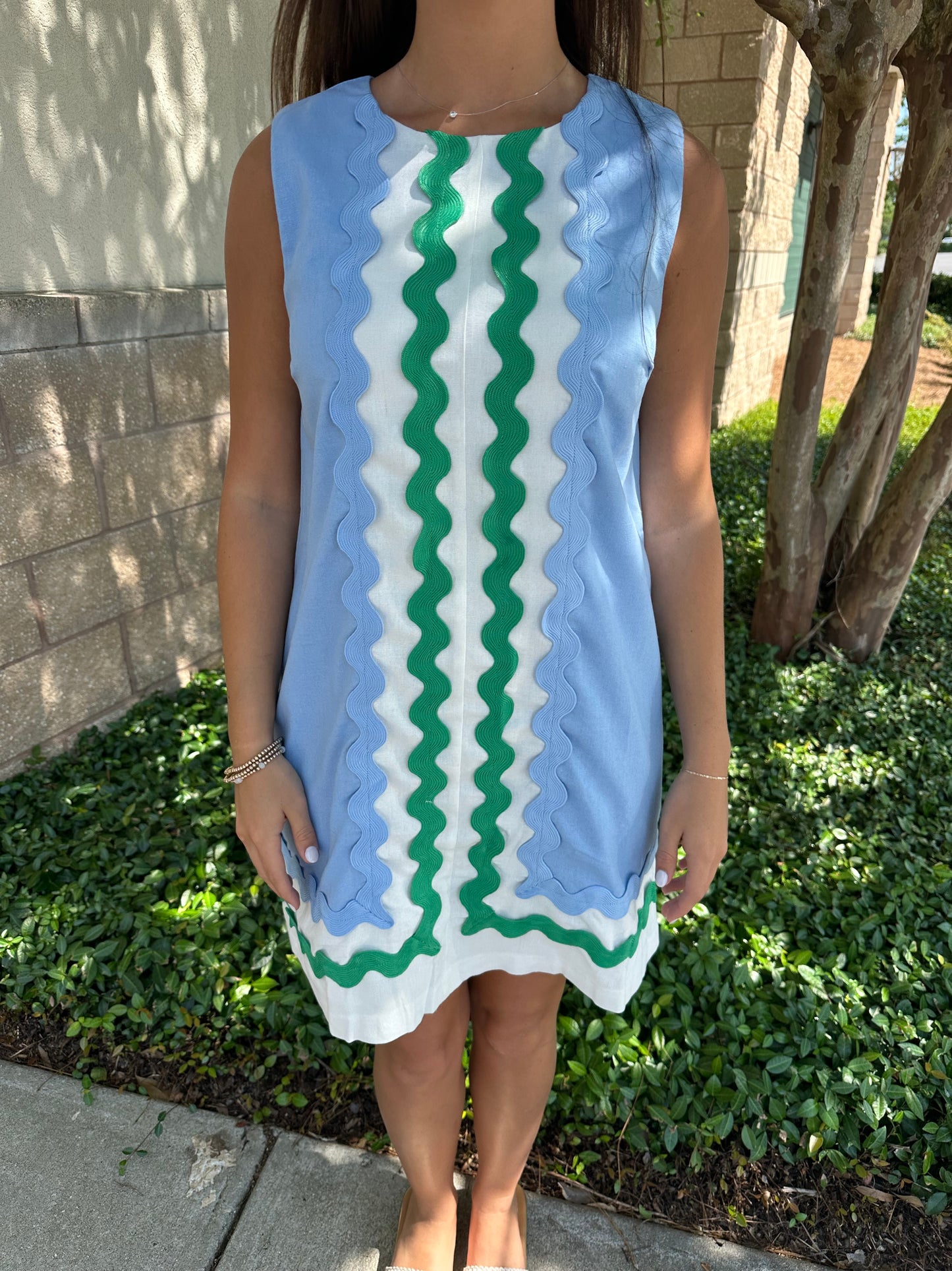 Sawyer Ric-Rac Trim Dress