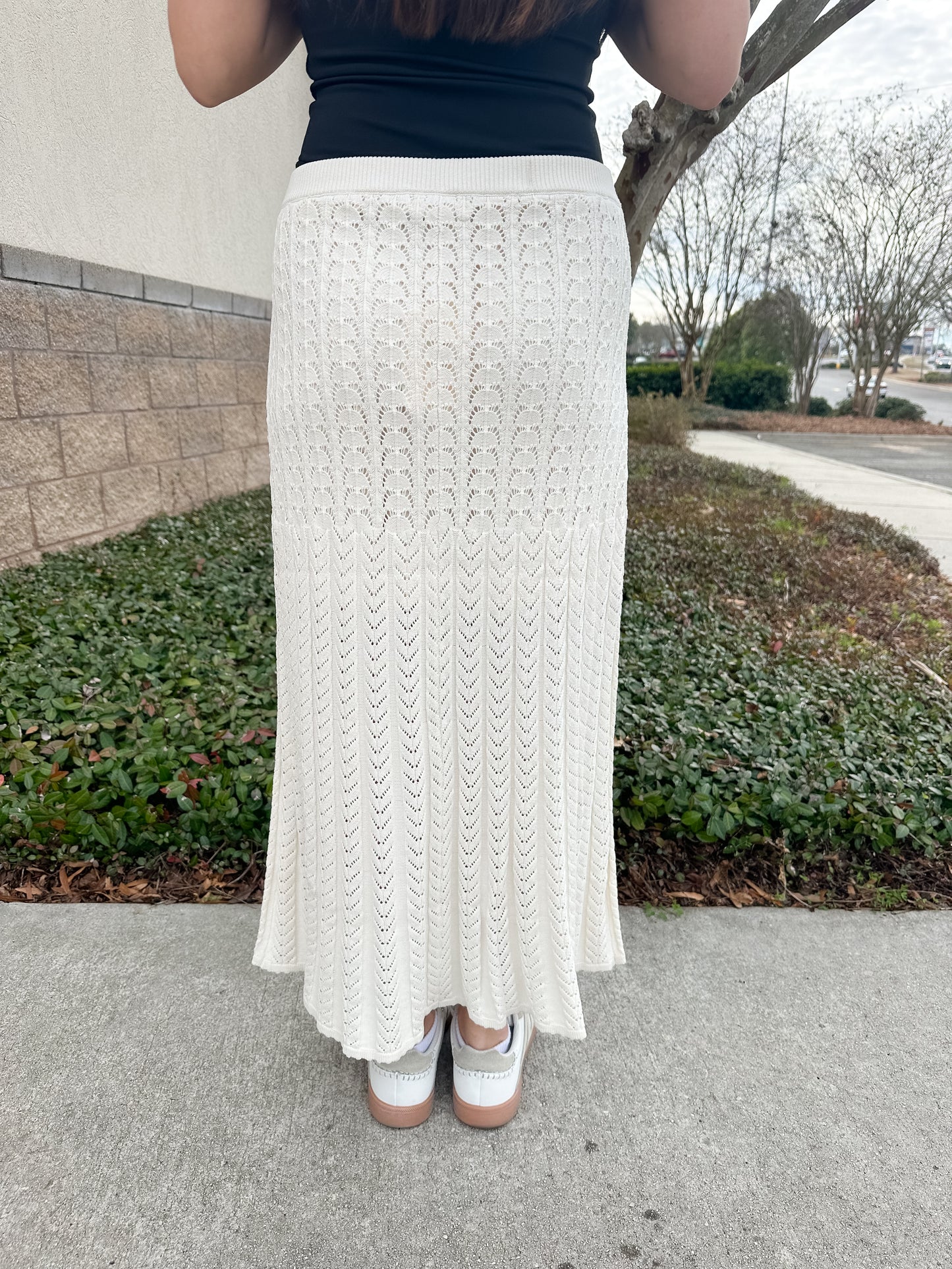 Lexa Sweater Skirt - Cloud