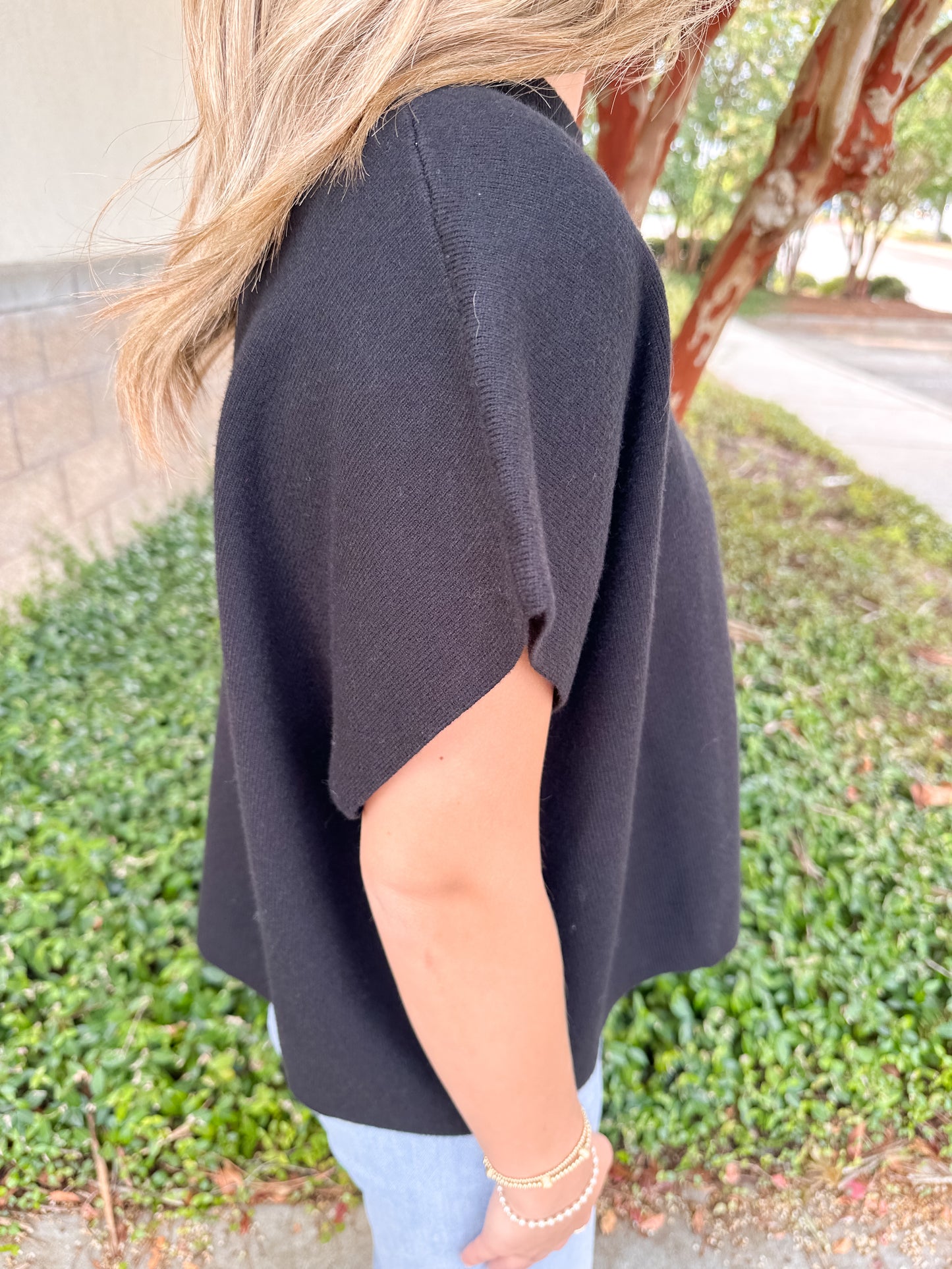 Heather Button Sweater