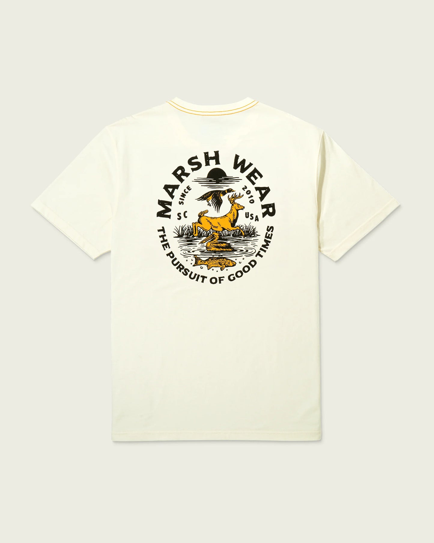 Marsh Wear Men’s Natural Resources S/S Pocket T-Shirt - Vintage White
