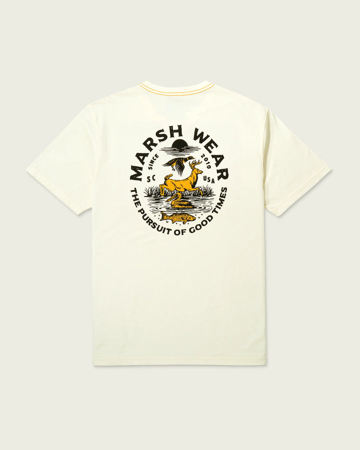 Marsh Wear Men’s Natural Resources S/S Pocket T-Shirt - Vintage White