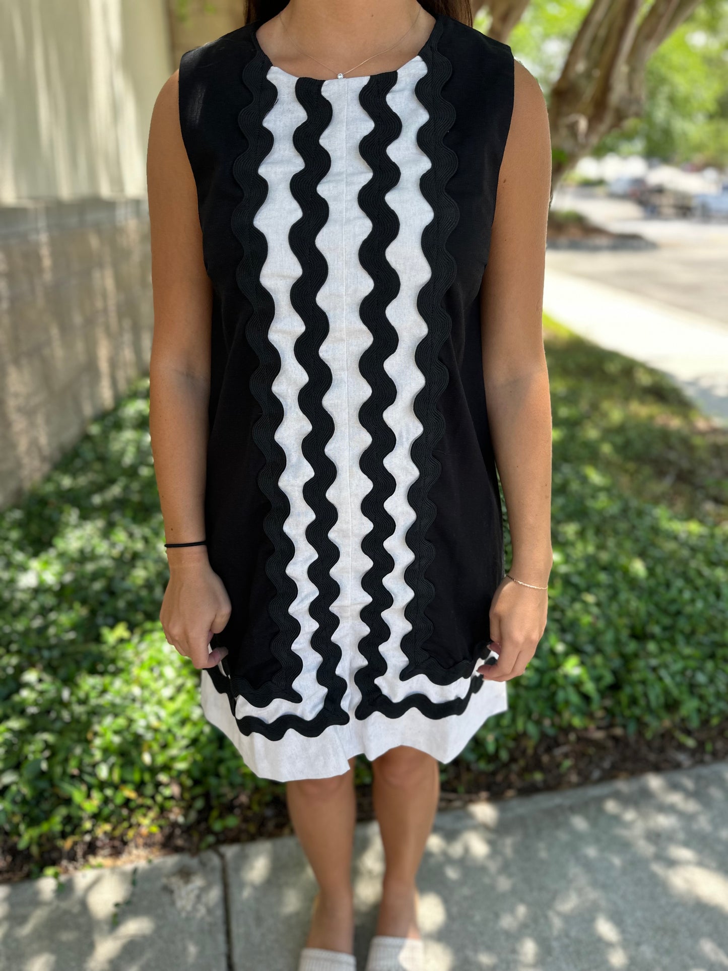 Sawyer Ric-Rac Trim Dress