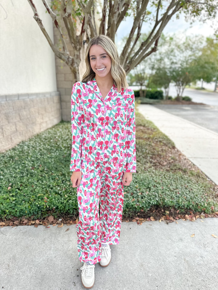 MS Charlotte PJ Pant Set - Trim The Tree