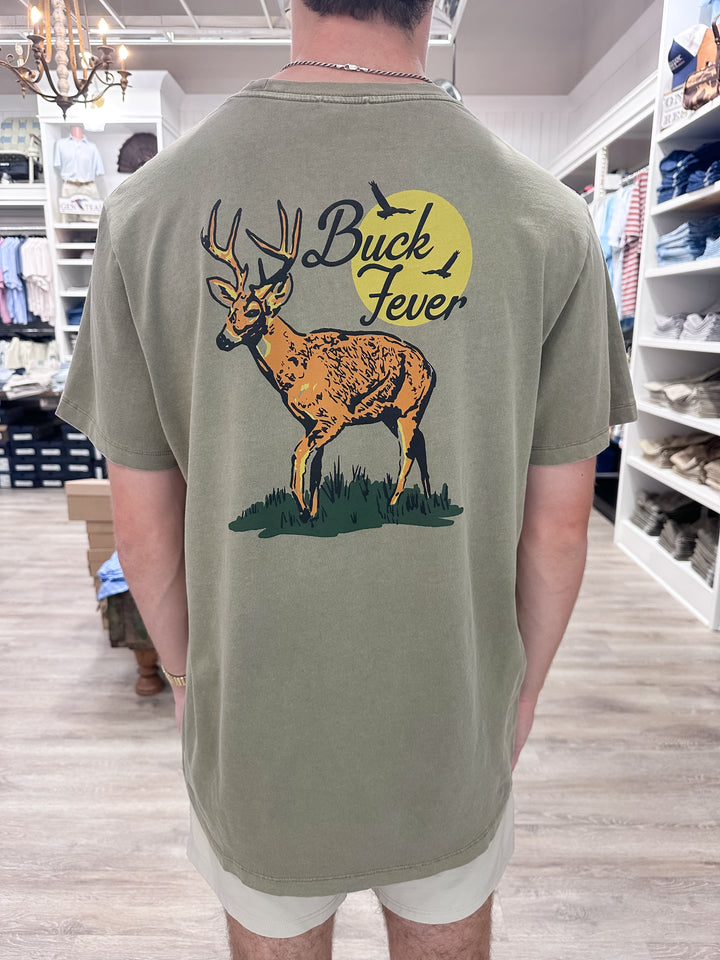 Marsh Wear Men’s S26 Buck Fever S/S T-Shirt - Vintage Moss