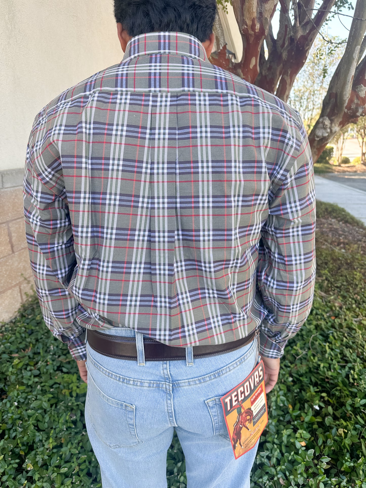 S. Casanova Turkey Roost Plaid Button Down