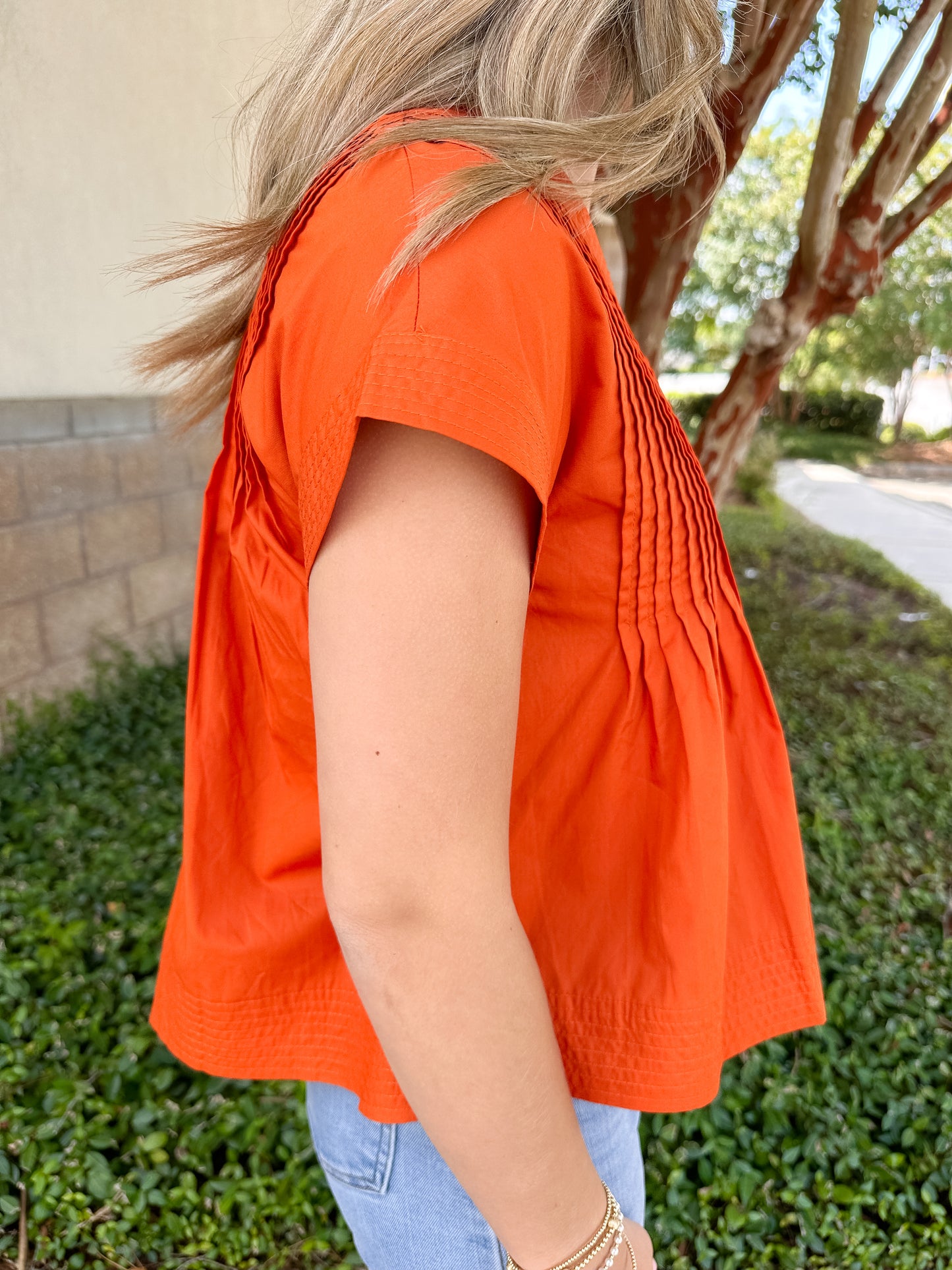 Charlotte Pleated Top