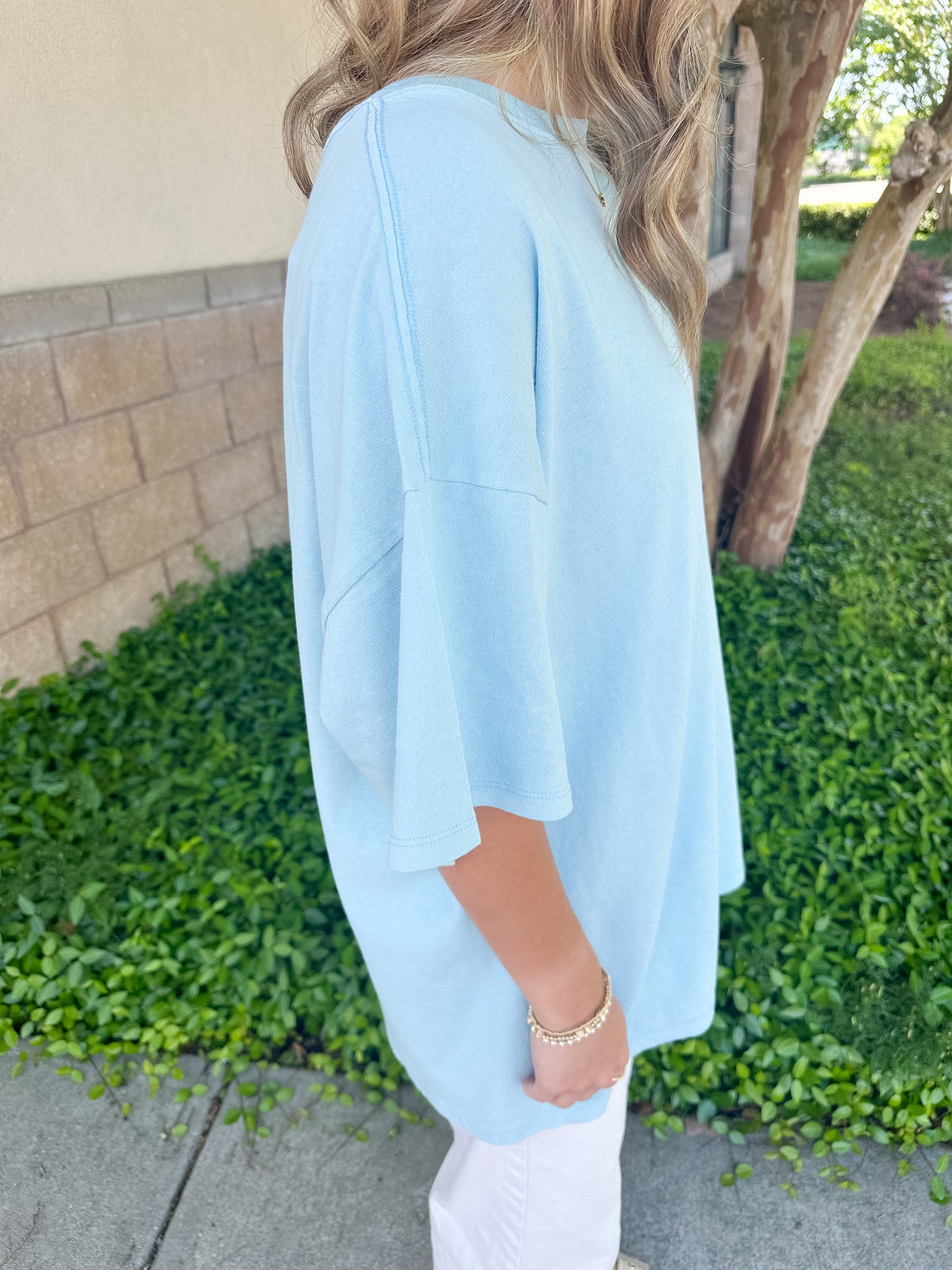 Hana Basic Tee - Blue