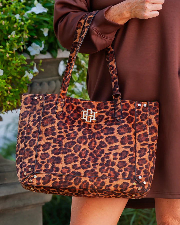 CH Sophie Studded Tote - Spotted Saddle