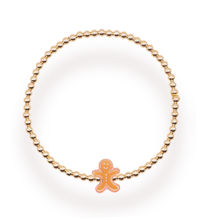 Beaded Blondes - Gingerbread Man Gold