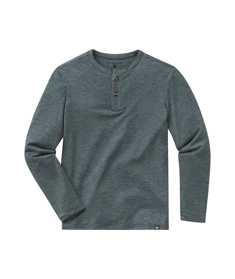 SSCO Youth Boy’s Max Comfort Henley L/S - Ozark