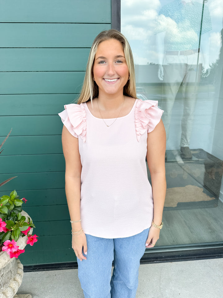 Camille Bow Top - Pink