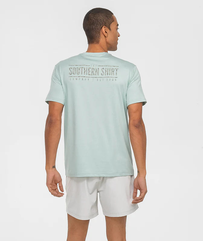SSCO Men’s Camo Badge Performance S/S T-Shirt - Dusty Green