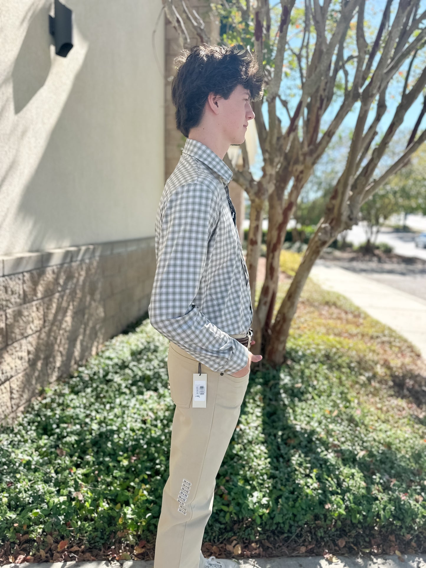 S. Casanova F25 Bryant Check Button Down