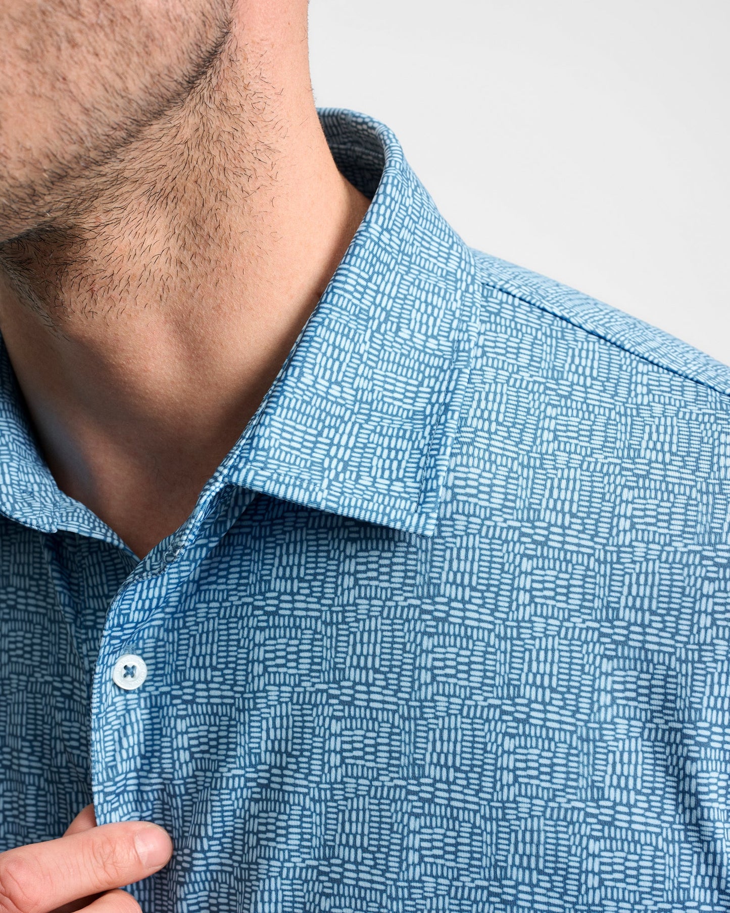 Genteal Spring ‘25 Printed Performance Polo - Tibbets