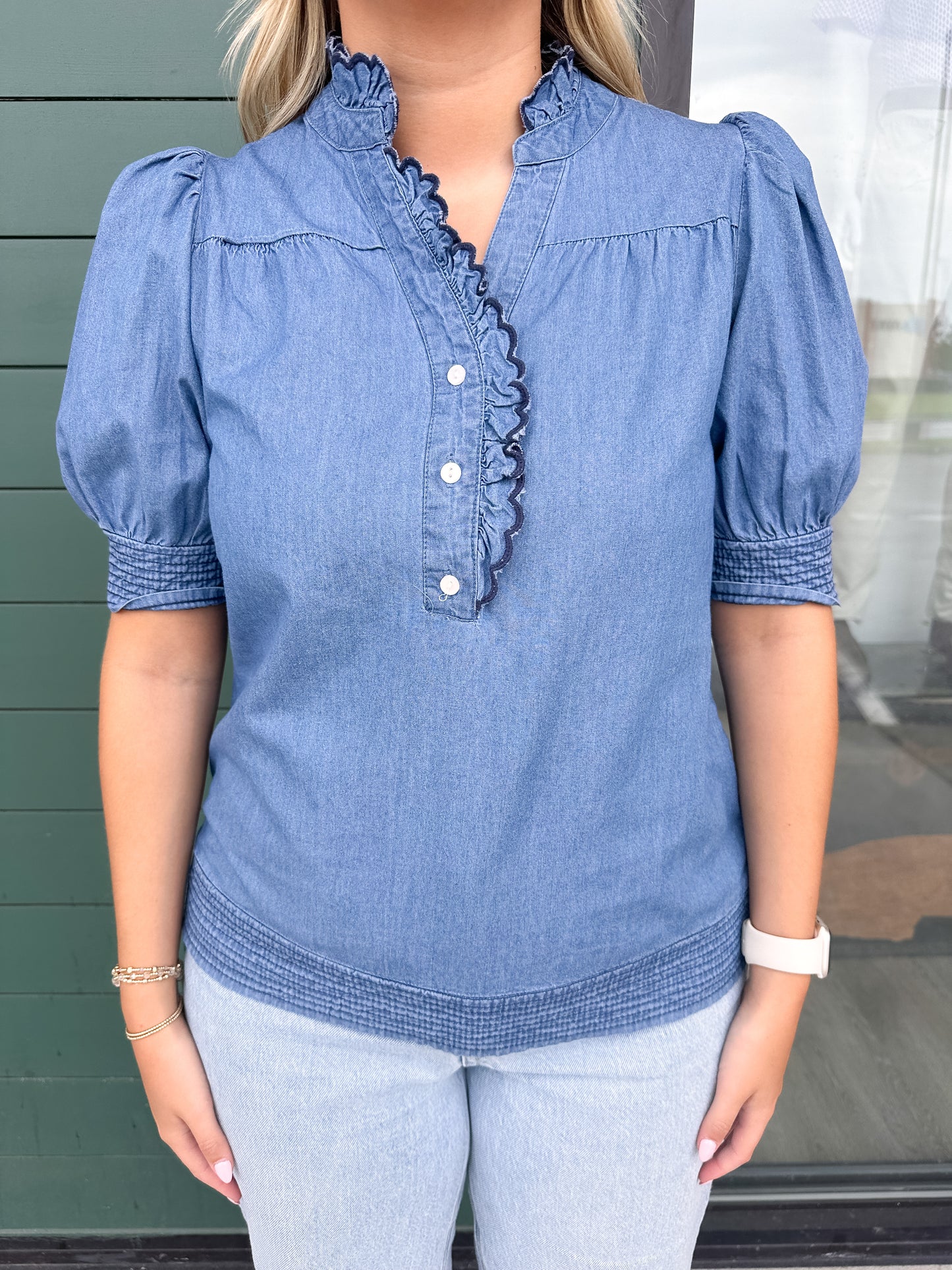 Emmie Top - Chambray