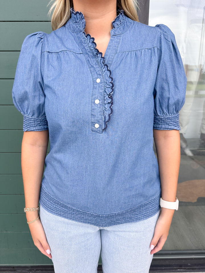 Emmie Top - Chambray