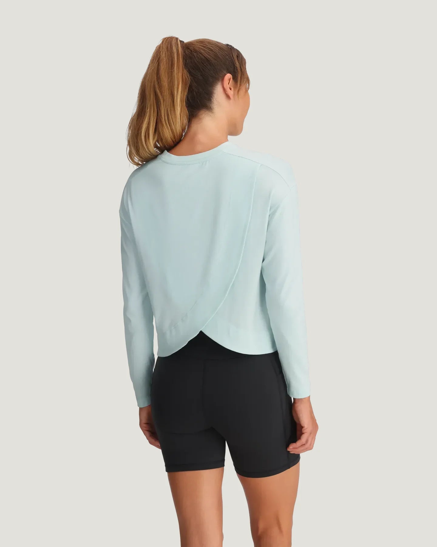 Free Fly Women’s Bamboo Shade Crossover Long Sleeve - Tropic Sea