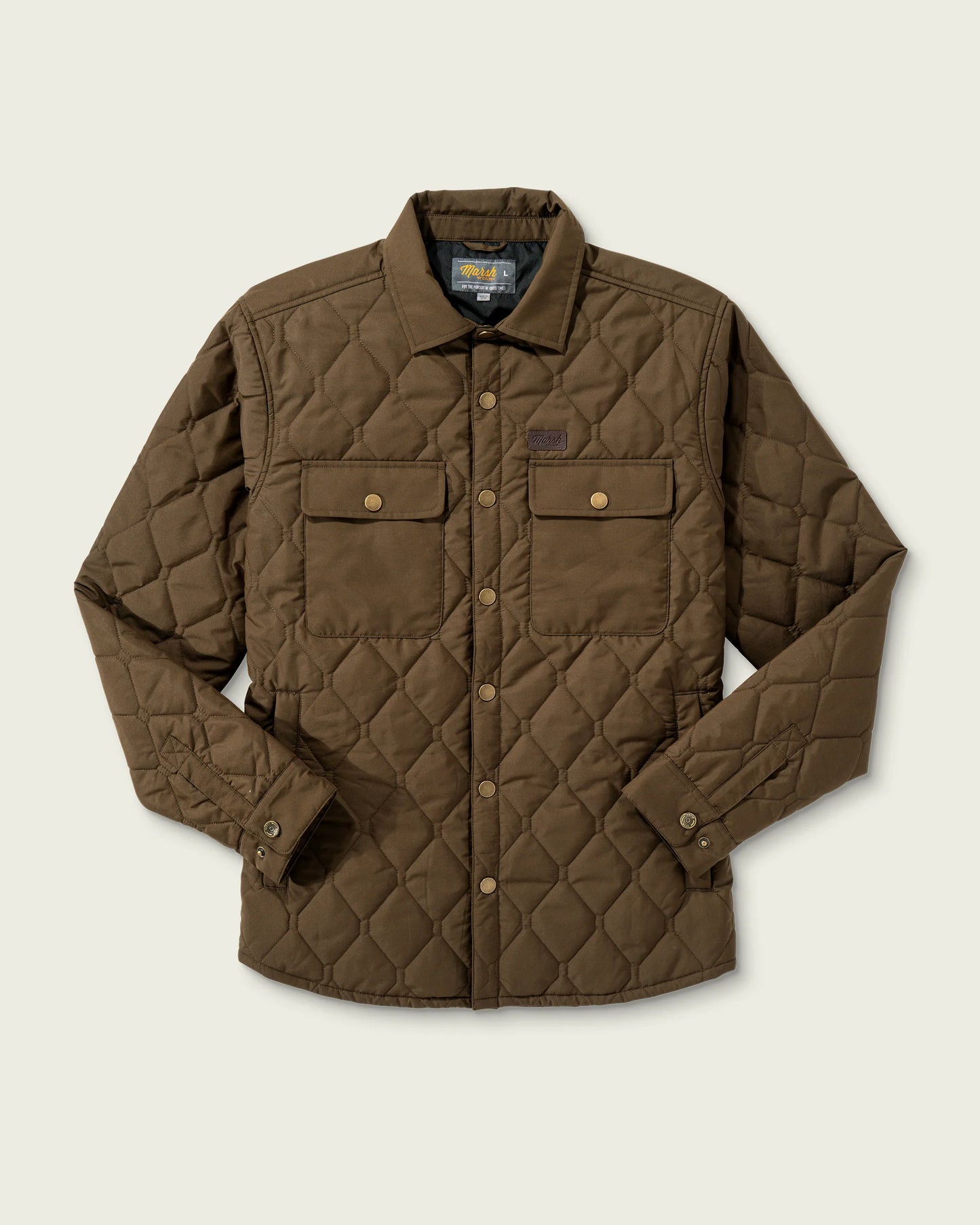 Marsh Wear Men’s Saluda Puff Shacket - Desert Palm