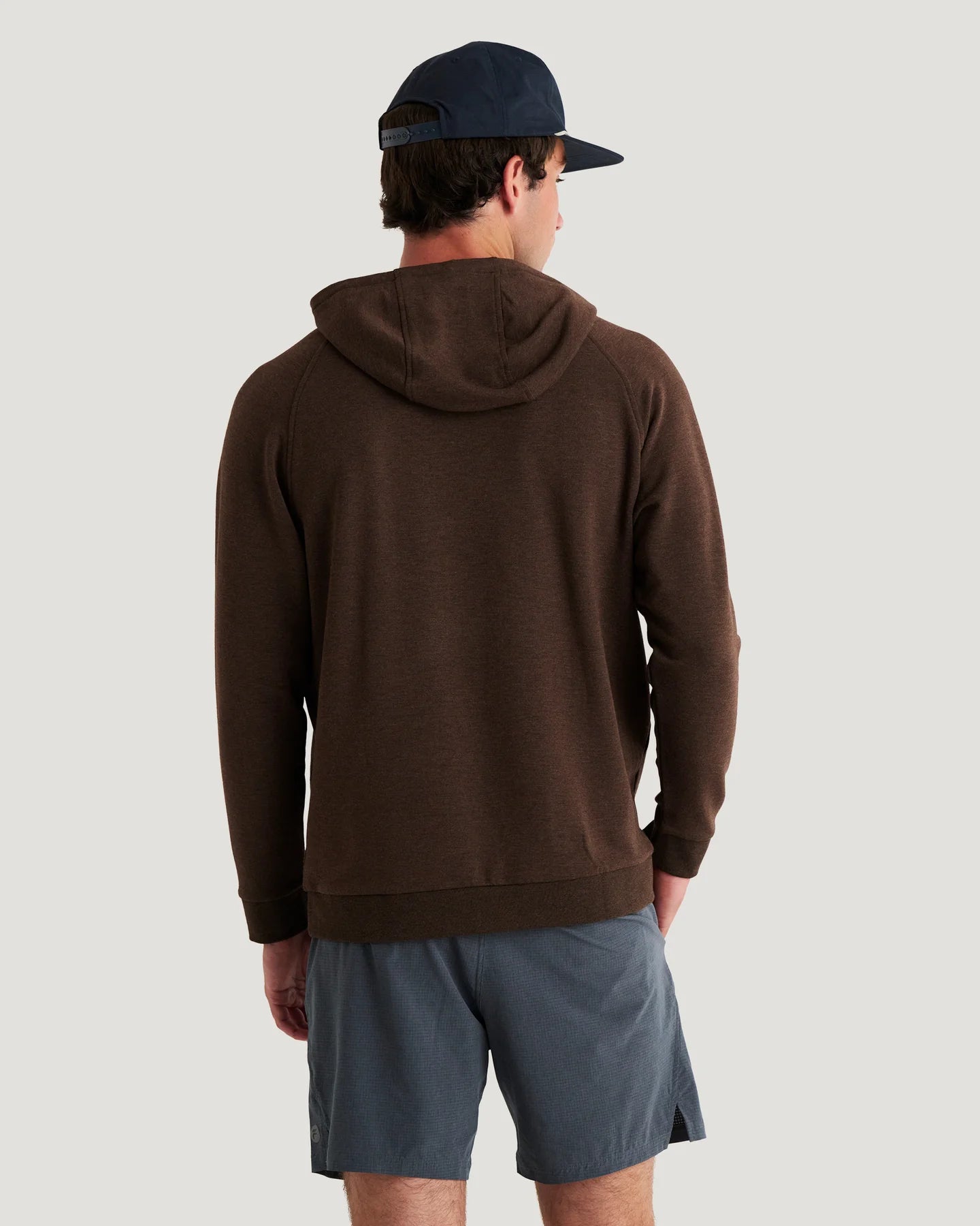 Free Fly Men’s Bamboo Lightweight Fleece Hoodie - Heather Dark Brown