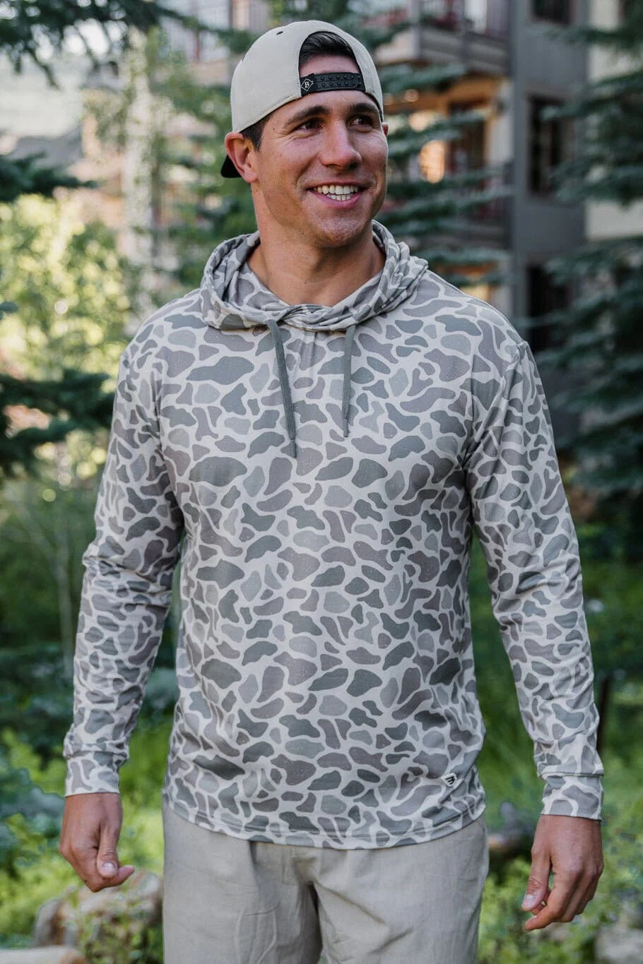 Men’s Burlebo Performance Hoodie - Classic Deer Camo