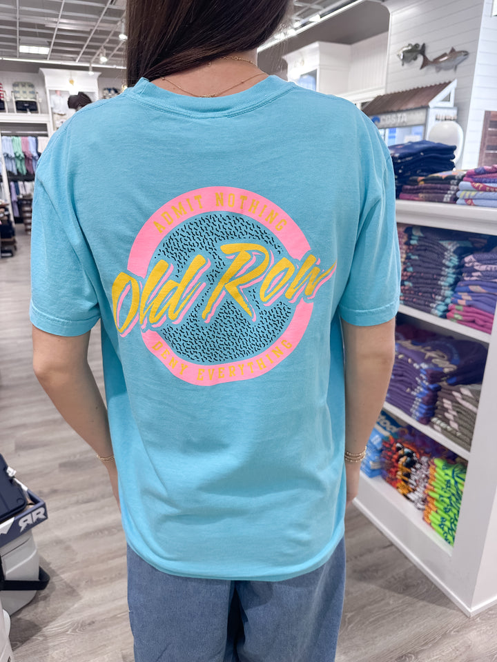 Old Row Circle Logo S/S Pocket T-Shirt - Lagoon